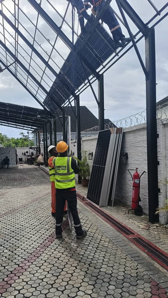 Technician deploying field CCTV camera system